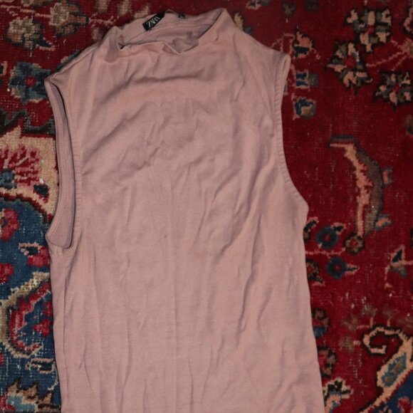 ZARA Dusted rose colour shirt - Picture 2 of 5